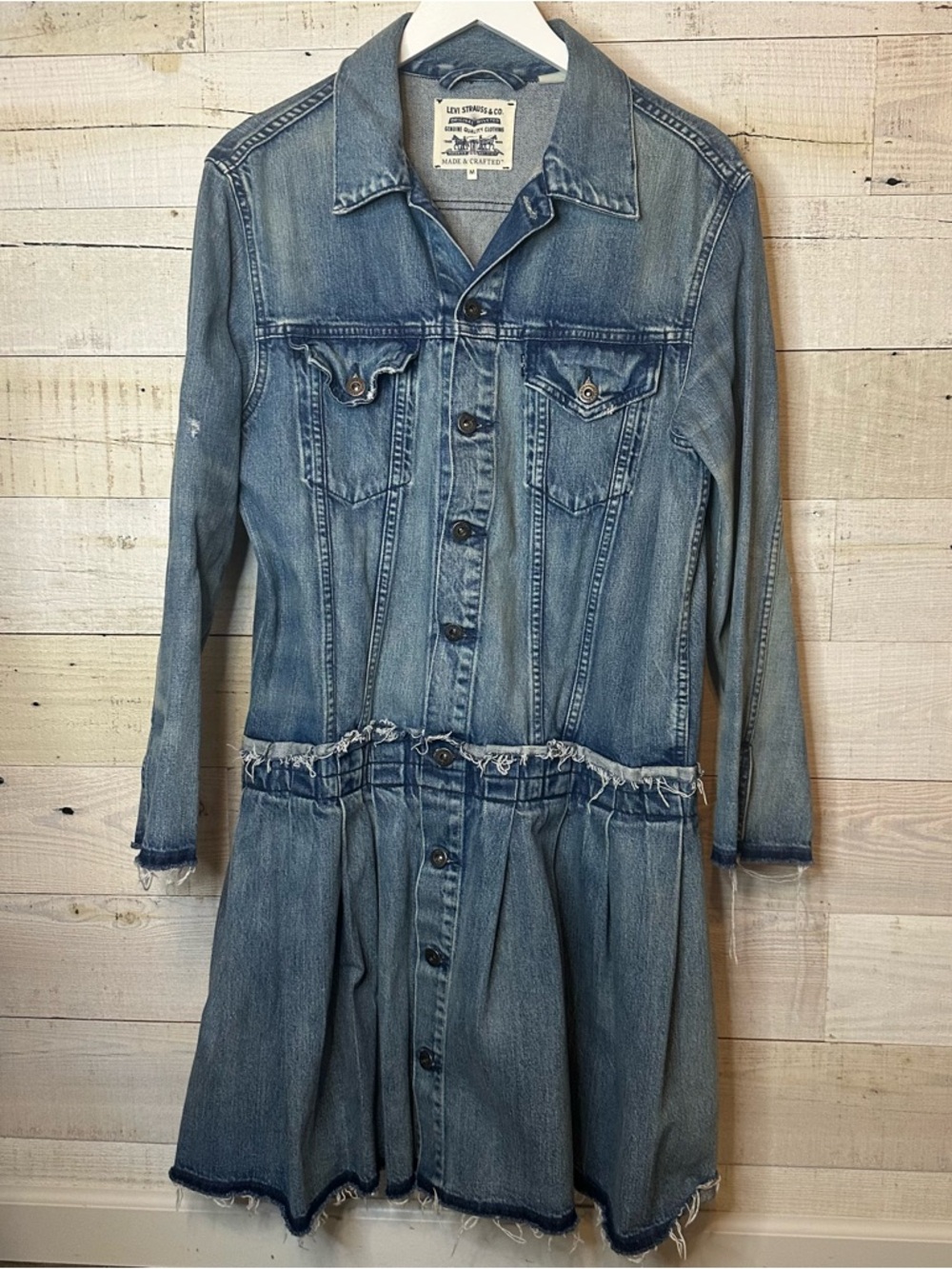 Levi's women's denim dress/jacket Medium - Picture 10 of 13